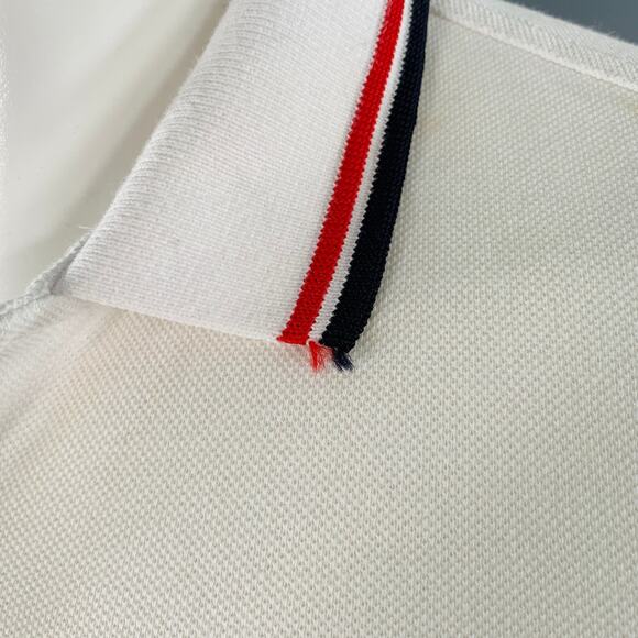 FRED PERRY Size S White Red Black Cotton Slim Fit Contrast Trim Polo - Picture 5 of 9
